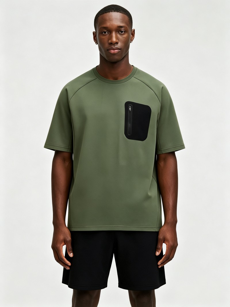 Bulk Relaxed Fit Athletic T-Shirt | Air-Layer Stre