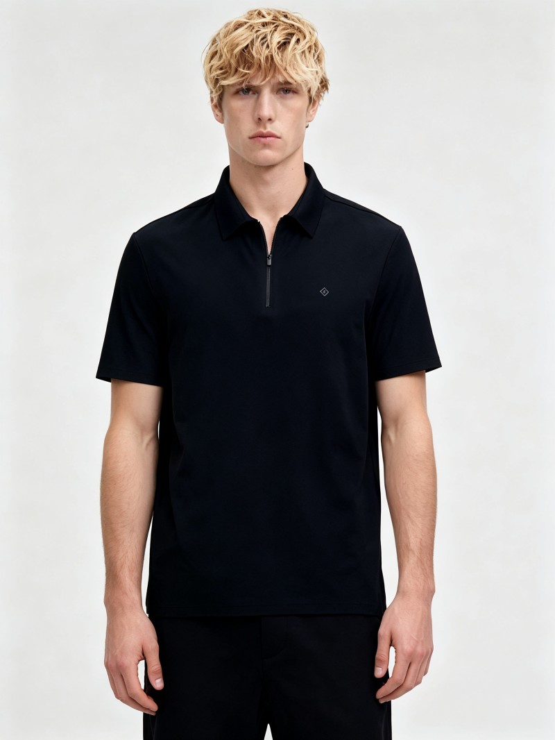 Custom Breathable Stretch Knit Polo Shirt | B2B Ca