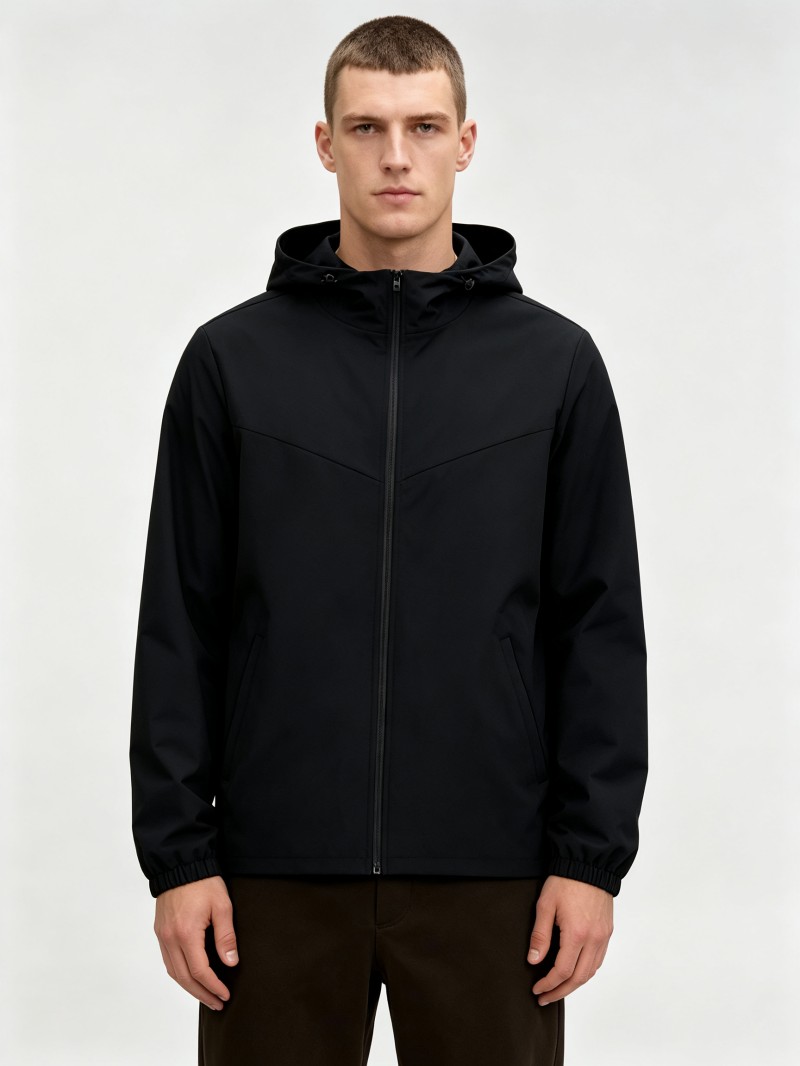 Custom Hooded Full-Zip Jacket | Lightweight Nylon 