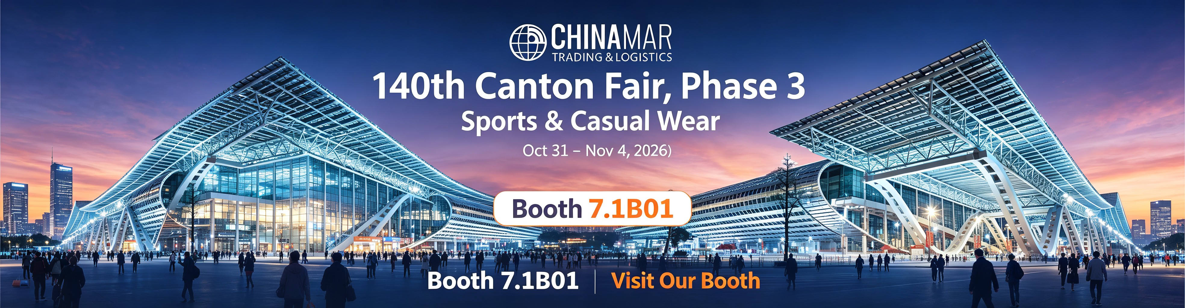 Visit Us at the 140th Canton Fair – Booth 7.1B01