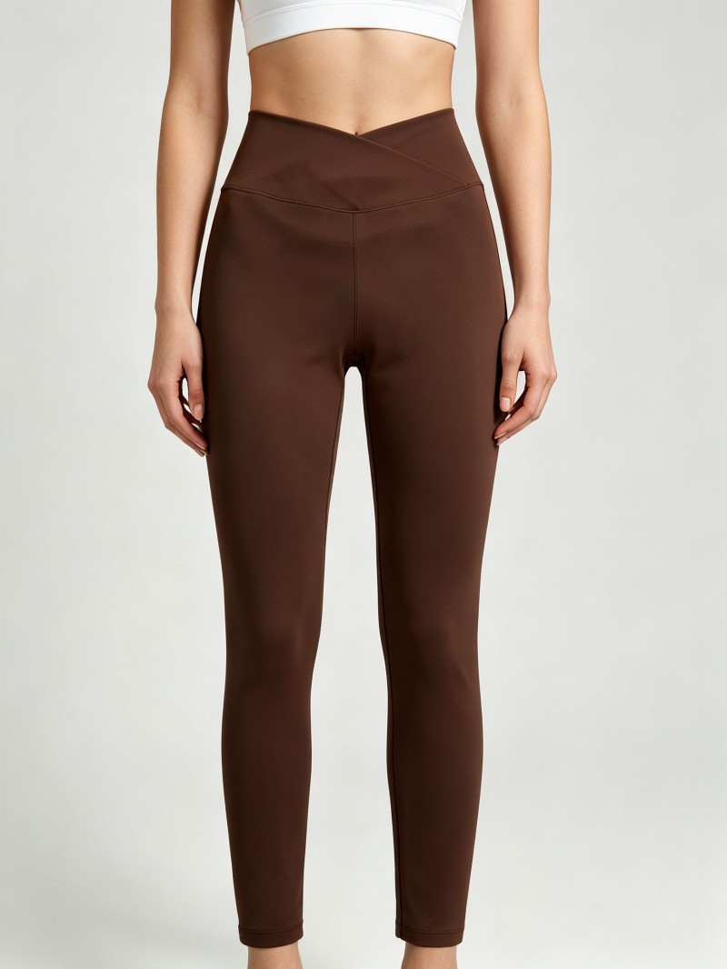 Women's High Waist Crossover Leggings Sportswear M
