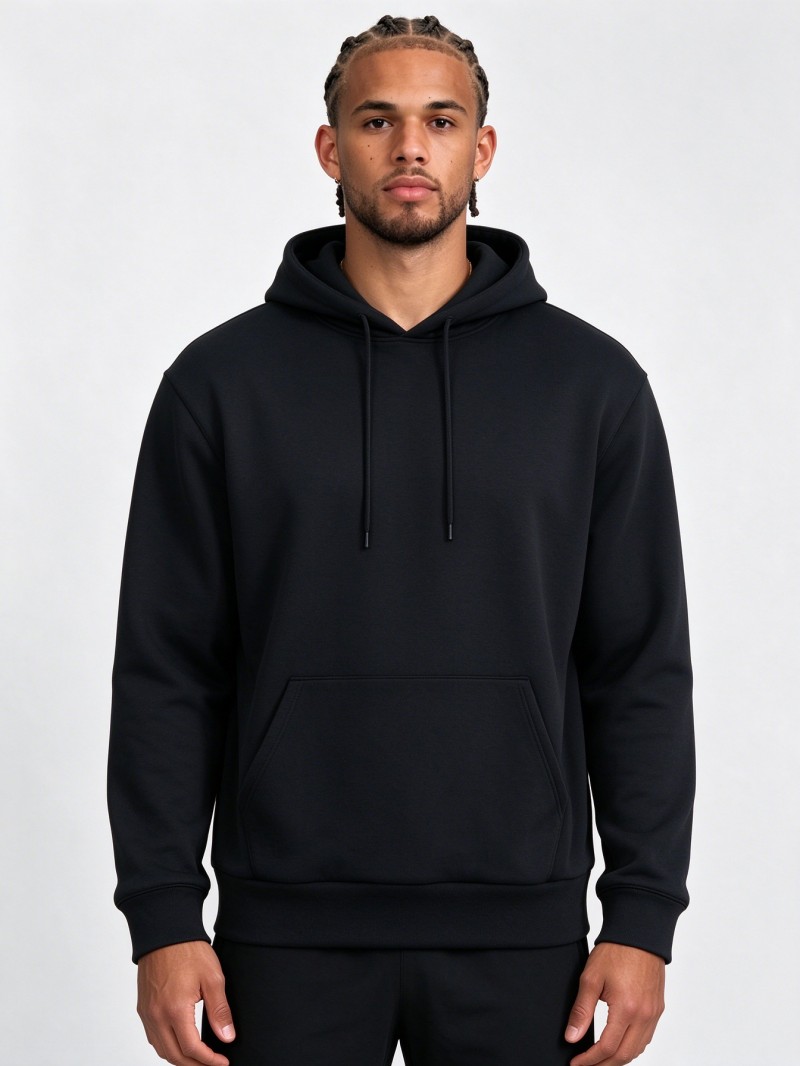 Black Loose Fit Thick Ma