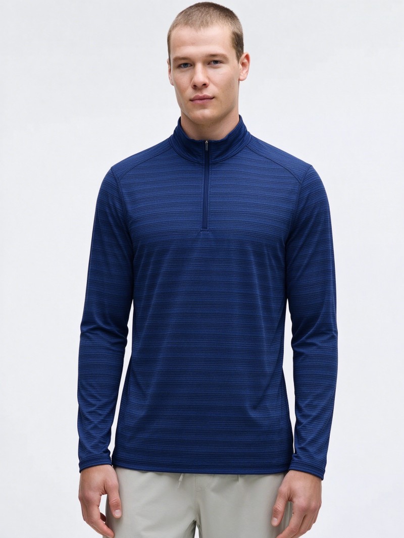Blue Slim Fit Long Sleev